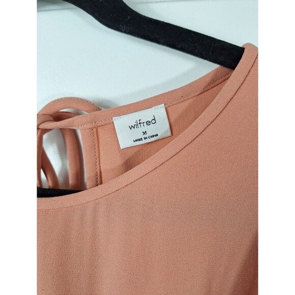 Aritzia Wilfred Fleurette‎ Ruffle Sleeve Jumpsuit Cropped Wide Leg size M - Picture 5 of 12